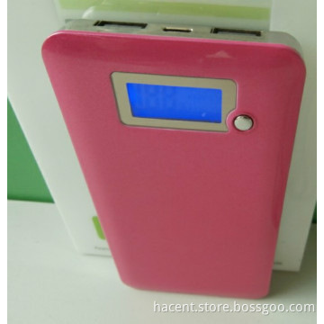 10400mah superb slim prtable power bank with lcd display